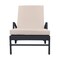Armen Living Vida Outdoor Wicker Lounge Chair with Water Resistant Beige Fabric Cushion LCVILOBE - alternate 2